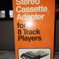 8 Track Tape To Cassette Adapter 
