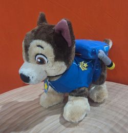 Build-A-Bear Paw Patrol CHASE 15" Plush toy with removable backpack