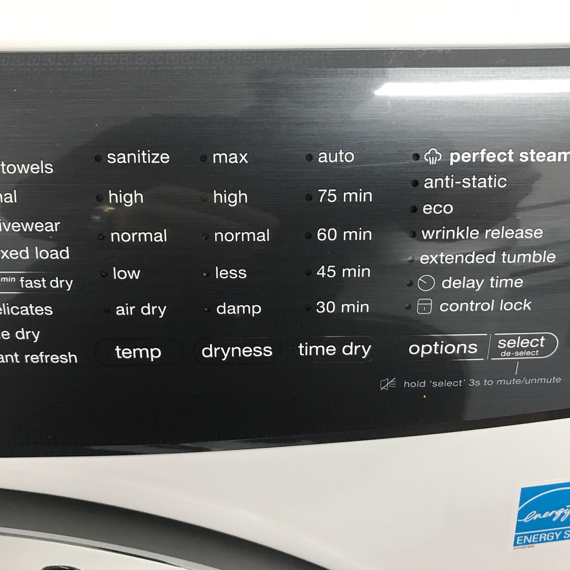 Electrolux Dryer In White Front Loader