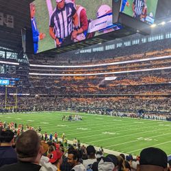 Cowboys vs eagles  Sec 127 row 19 (asile pair)  $1250 the pairof asile seats
