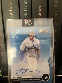 Max Muncy 2020 Topps NOW Autograph #413B /49 Dodgers 21/49