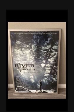 40 x 28 Framed Movie Poster " A River Runs Through It "  Robert Redford  