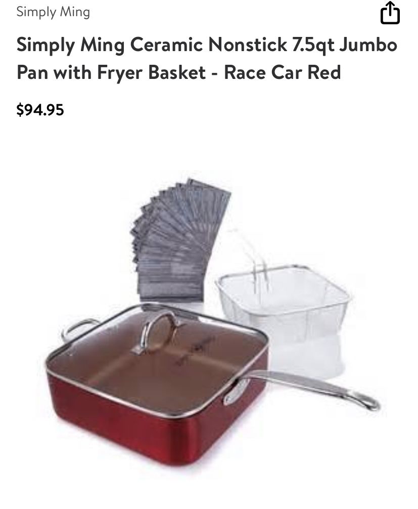 Simply Ming Nonstick Pan Fryer Basket