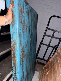 Blue table