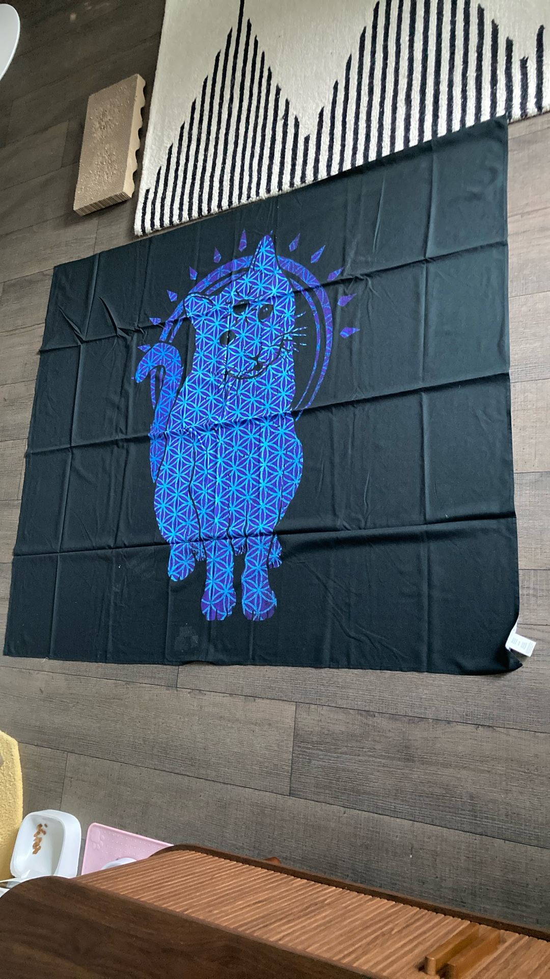 Cat Tapestry Geometric