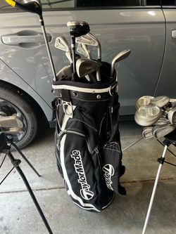 Female, golf club set’s, right hand,3 sets available, major brands: Pinacle,McGregor and Spalding. Graphite shaft is $189. The other two are $169. All