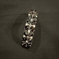 Monet Black and Silver Toned Bracelet