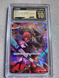 ONE PIECE TCG - Shanks - OP06 007 AA SP PRB-02 - Japanese - One Piece - The Best Vol. 2 CGC PRISTINE 10