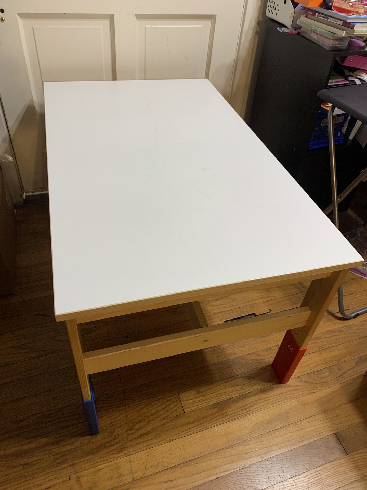 IKEA Sansad Kids Table And IKEA Mammut Kids Chairs