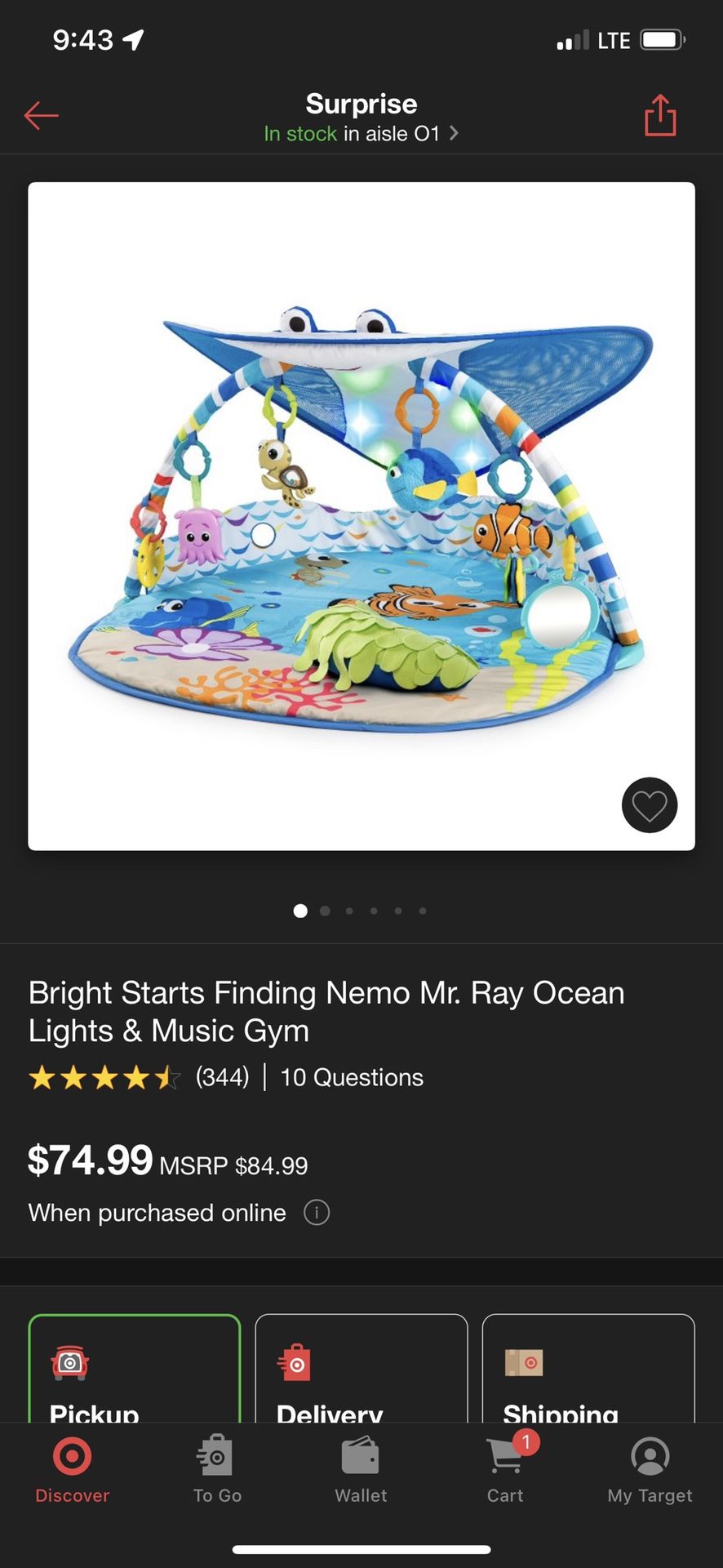 Finding Nemo Activity Mat