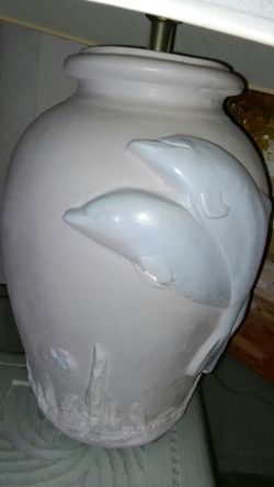 Dolphins lamp set. (Tables & shades =not included =)