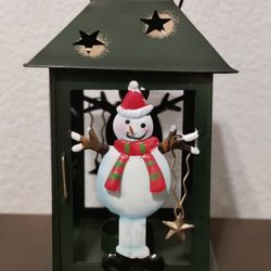 Snowman Lantern Candle Holder