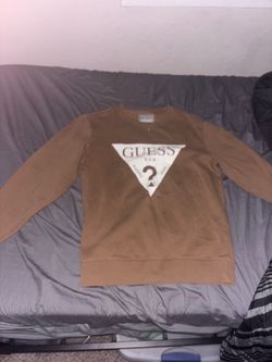 Guess long sleeve, brown, Men’s Small
