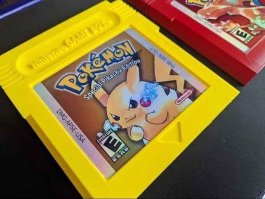 3d Printed Pokemon Gameboy Cartridge Art Display