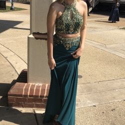 Green Prom dress