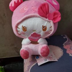 Pink Panda Hello Kitty Plushie