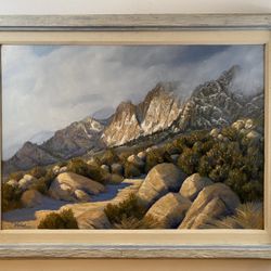 February snow by J.R. Lusk( 1991)Oil painting on canvas