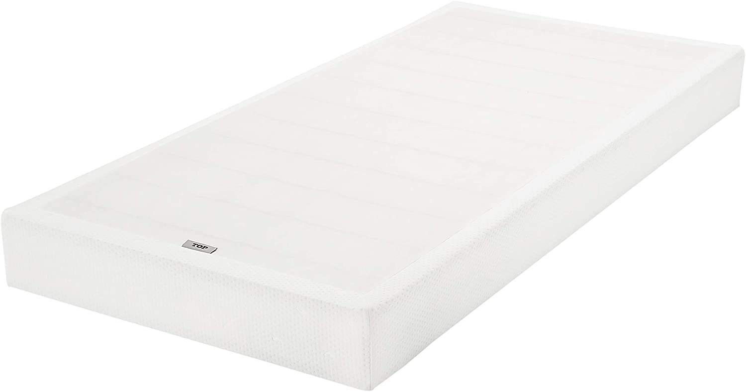 Twin Smart Box Spring Bed Base, 7-Inch Mattress Foundation - Twin Size, Tool-Free Easy Assembly