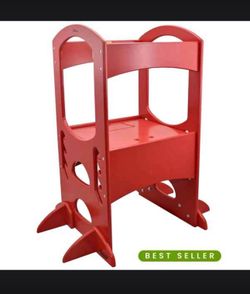 The Learning Tower® Toddler Tower - Red - retails - $180 - EXCELLENT