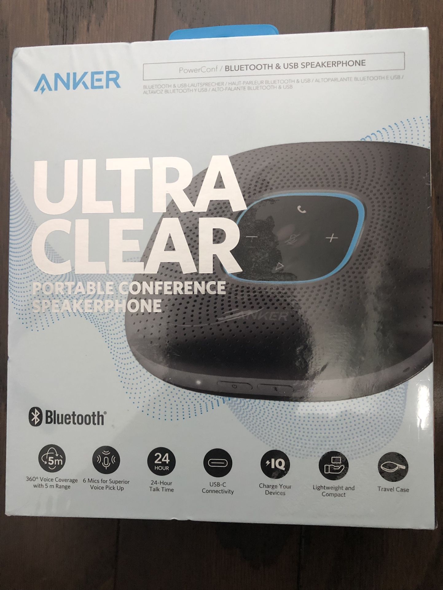 Anker Ultra Clear Portable Conference Speaker Phone