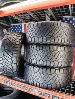 LT35X12.50R18 NITTO RIDGE GRAPPLER ALL TERRAIN OFF ROAD 4X4 35/12.5R18 TRUCK JEEPS USED TIRES SET 