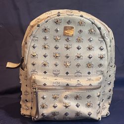 MCM Beige Medium Backpack