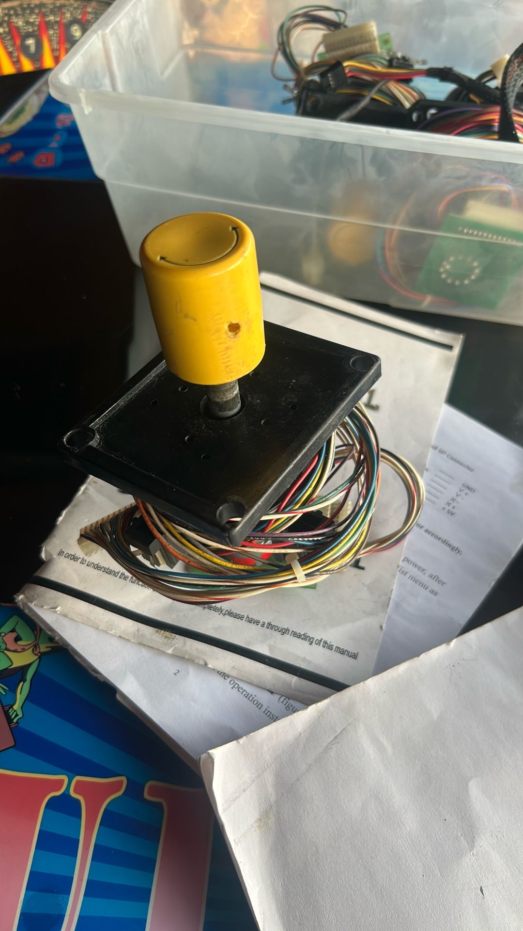 old vintage Working Rotary Joystick Leaf Switch ARCADE video GAME Part