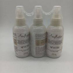 New Sealed Shea Moisture Virgin Coconut Oil Daily Leave In Hydration Pack Of 3
