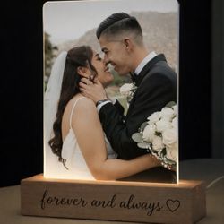 Light Custom Photo Frame W/ Engraving 