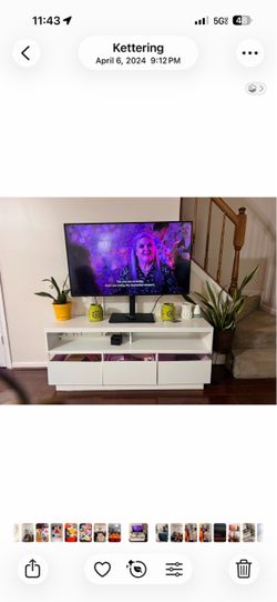 TV Stand with LED Lights