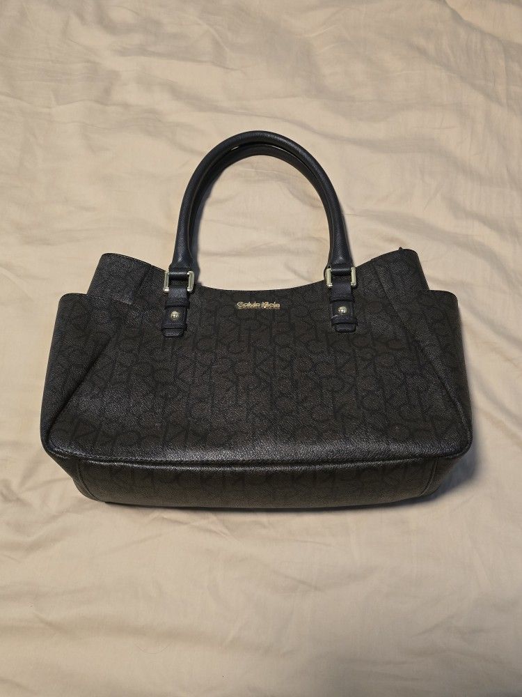 Calvin Klein Monogram Satchel / Tote Bag (Slightly Used)