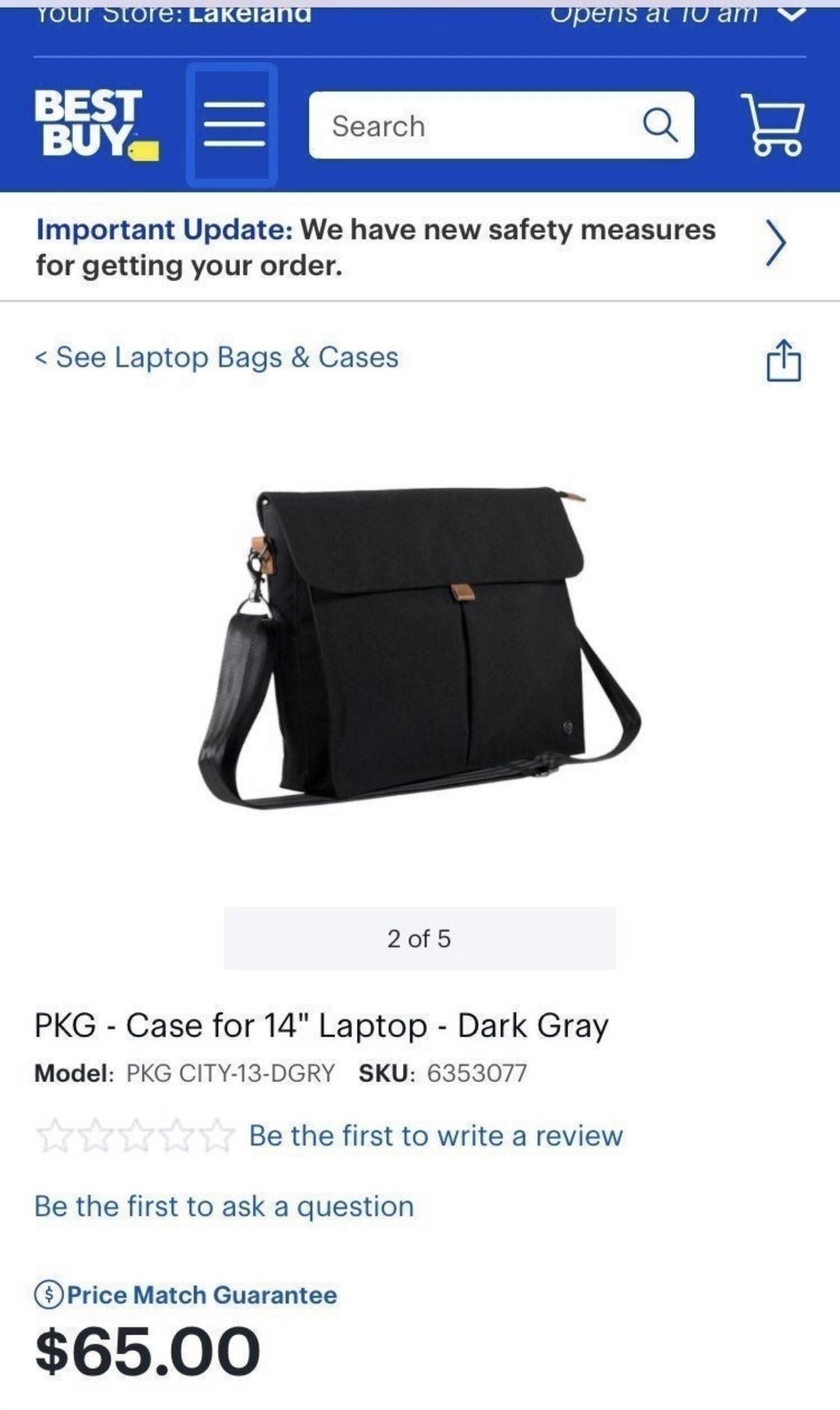 PKG - Laptop Sleeve - Dark gray