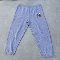 Disney Mickey Mouse sweatpants - blue and grey size Large