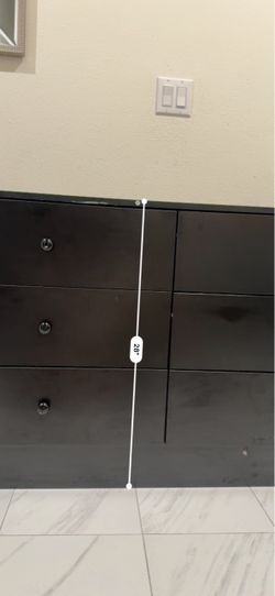 Black Dresser with 6 Drawers