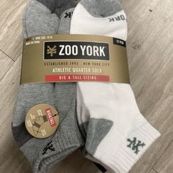 NWT Men’s Big & Tall Sizing Quarter Socks 10 Pairs