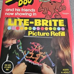 New Scooby Doo Lite Brite Refill Pages 