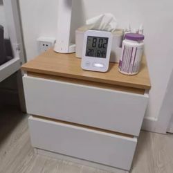 Modern Bedside Table Nightstand with Storage – Small Bedroom End Side Cabinet