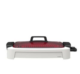 CRUXGG 2-in-1 Smokeless Indoor Ceramic Nonstick Grill & Griddle Electric
