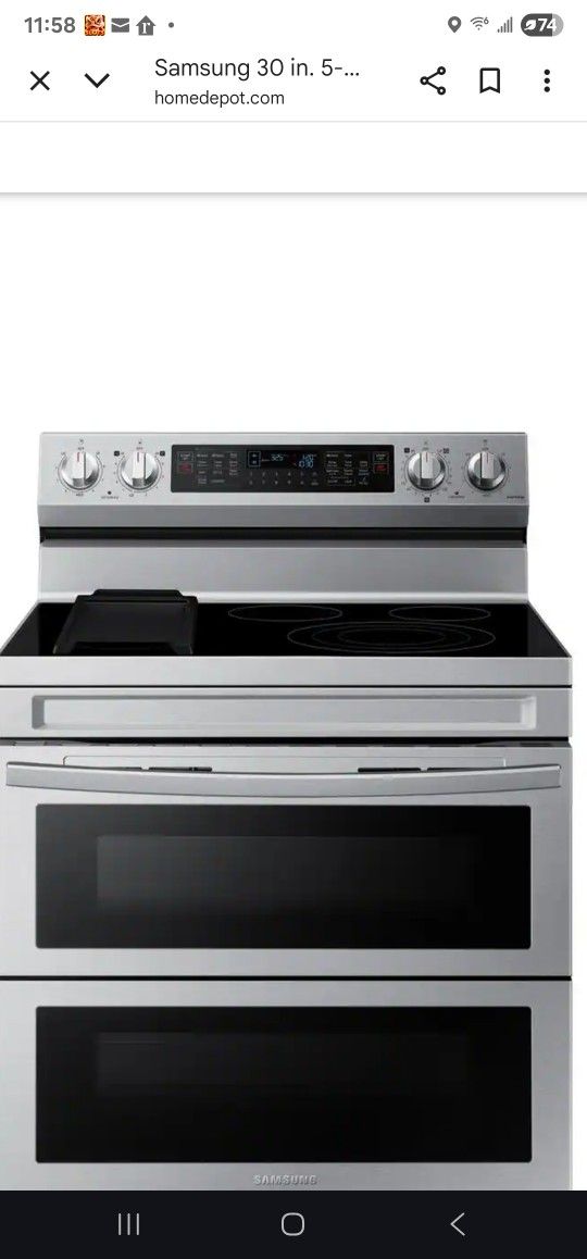 Samsung double convection oven 1 yr used
