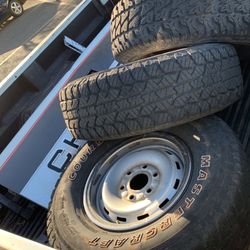 6 - 265x75x16 Throw On Wheels Tires