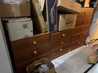 Dresser and chest with drawers - $10