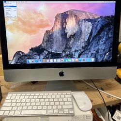 iMac 21.5” A1418 With Wireless Keyboard And Magic Mouse Excellent Condition 