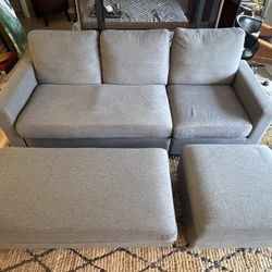 Couch and Ottoman Set