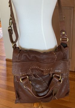 LUCKY BRAND Lamb Leather Abbey Road Whiskey Brown Crossbody Handbag Purse EC for Sale in Mooresville NC OfferUp