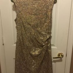 Gold Holiday Dress