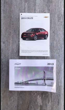 2013 Cruse Owners Manual Plus With Getting To Know Your Cruze