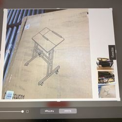 black light adjustable sitting and standing desk