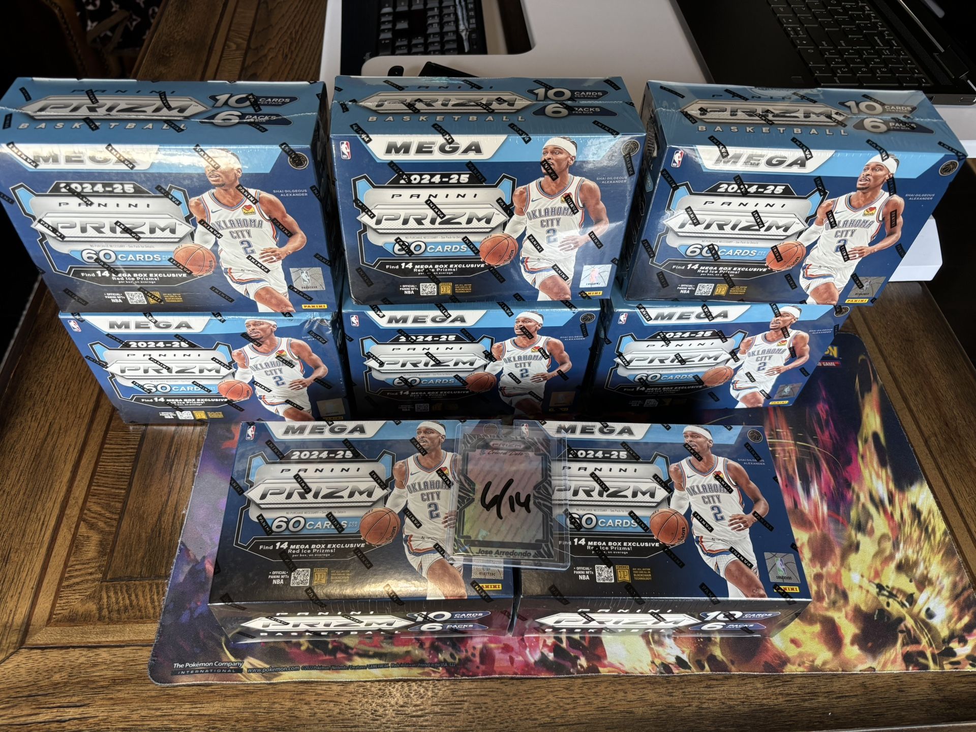 2024-25 NBA Basketball Panini Prizm Mega Box Red Ice Factory Sealed- lot of 8