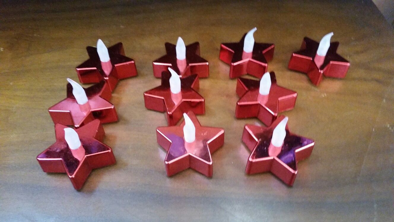 14 battery operated patriotic candles