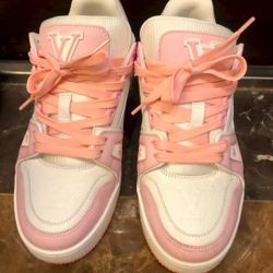 Louis Vuitton Trainer in Sakura Pink - Women's Style